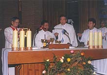 군종교구장 직무대행 박성대 신부 은경축·전역 축하미사